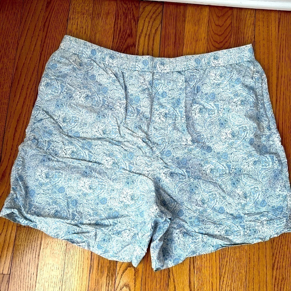 Daniel Cremieux Paisley Blue Swim Trunks Size XL